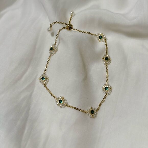 Boho flower bracelet M590 - Picture 3 of 5